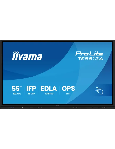 Iiyama TE6513A-B1AG Pantalla Interactiva 4K UHD Negra