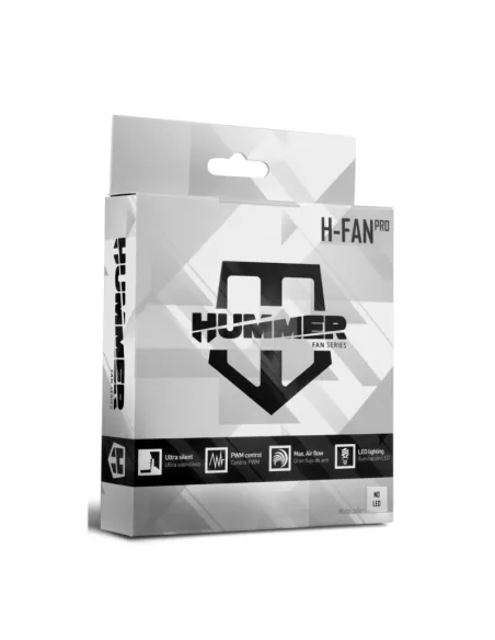 NOX Hummer H-Fan PRO Ventilador Suplementario 120mm LED Blanco