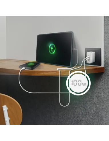 Cargador de Móvil Aisens ASCH-100W3P008-W