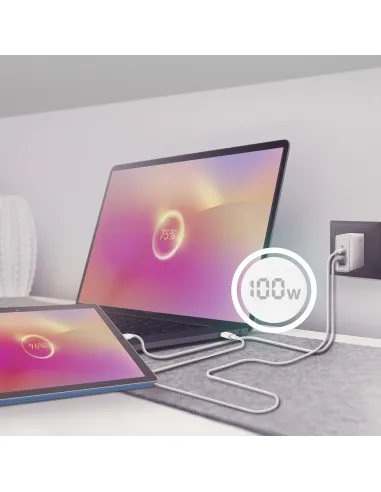 Cargador de Móvil Aisens ASCH-100W3P008-W