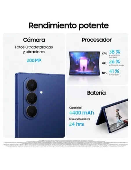 Smartphone Samsung Z Fold7 12/512GB Negro