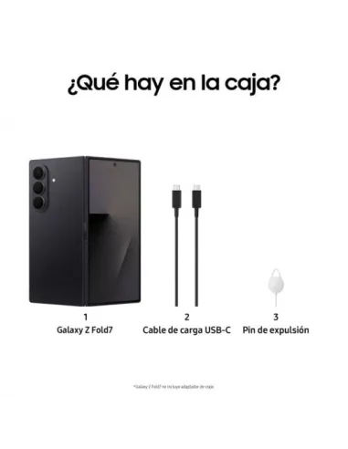 Smartphone Samsung Z Fold7 12/512GB Negro