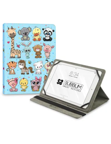 Subblim Trendy Case Animals 11" Funda para Tablet Azul