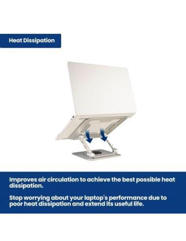 Ewent EW1267 Soporte para Portátiles Inclinable y Rotatorio 360º 10-17.3"