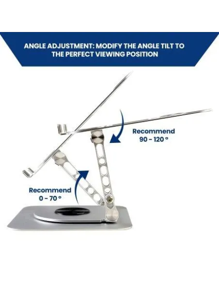 Ewent EW1267 Soporte para Portátiles Inclinable y Rotatorio 360º 10-17.3"