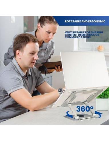 Ewent EW1267 Soporte para Portátiles Inclinable y Rotatorio 360º 10-17.3"