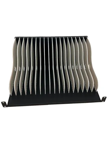 Ewent EW1720 Bandeja 18 Ranuras para Estación de carga ABS Dispositivos RACK 19 Negro