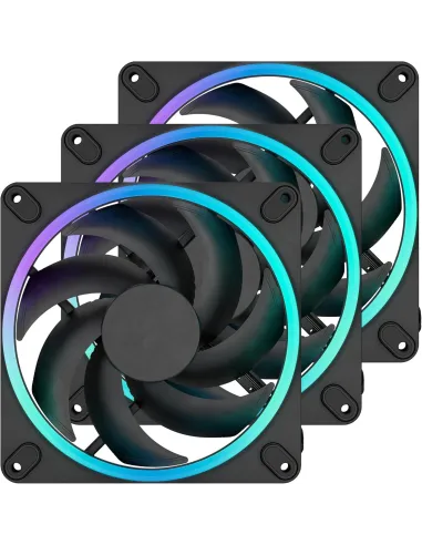 Fractal Momentum 14 RGB 3-Pack Ventiladores Suplementarios 140mm Negro