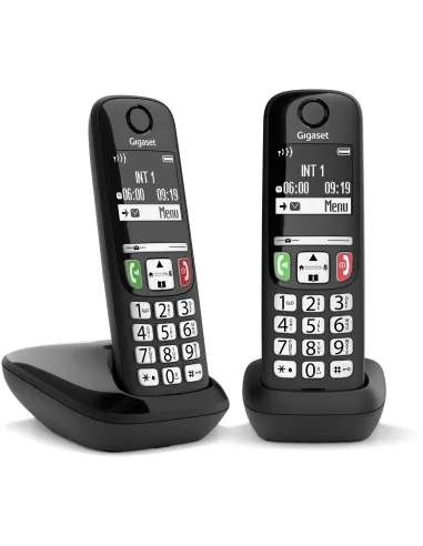 Gigaset E270 DUO Teléfonos DECT Negros
