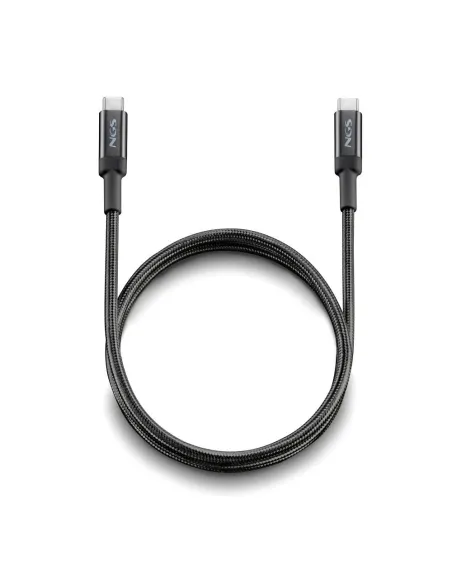 NGS KNOT240W-2 Cable USB-C para Carga Rápida 2M Negro