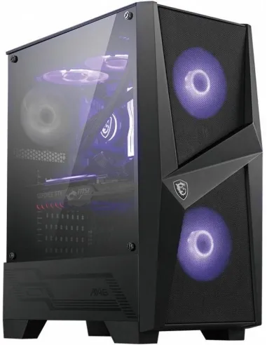 MSI MAG Forge 100R Cristal Templado USB 3.2 RGB Negra
