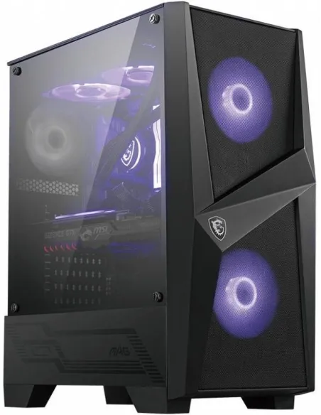 MSI MAG Forge 100R Cristal Templado USB 3.2 RGB Negra