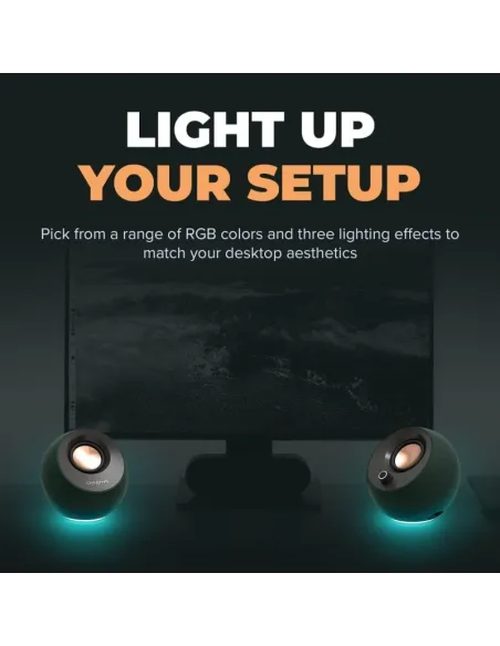 Altavoces Creative Pebble Pro 2.0 Black