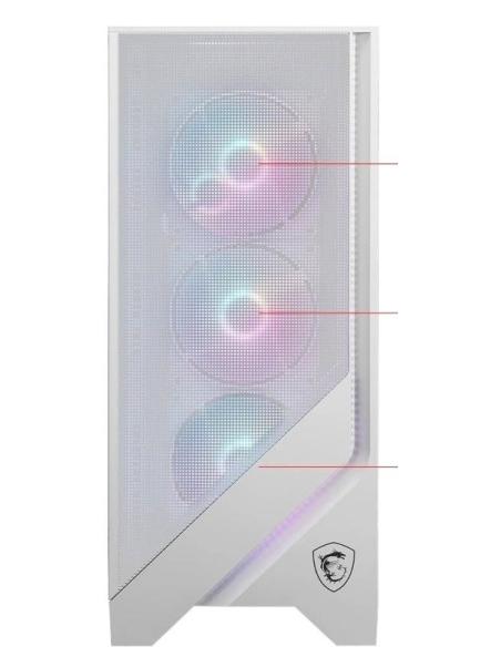 MSI MAG FORGE 320R AIRFLOW ARGB Mid Tower mATX Cristal Templado USB 3.2 Blanca