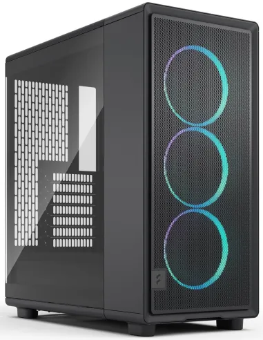 Fractal Epoch Black TG RGB Clear Cristal Templado USB 3.2 Negra