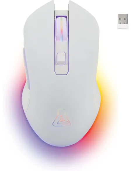 The G-Lab KULT-HELIUM-WL-W Ratón Inalámbrico 6400DPI Blanco