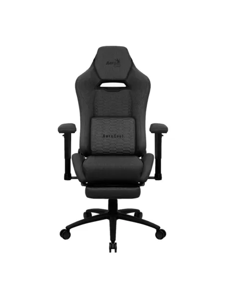 Aerocool ROYALASHBK Aerowave Silla Gaming con Reposapiés Negra