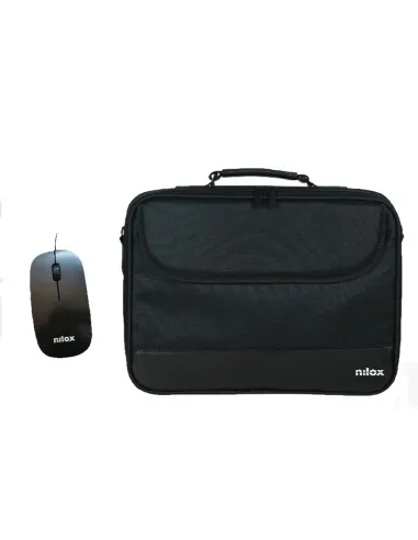 Nilox Maletin Duro Para Portátil 15.6" + Ratón Negro