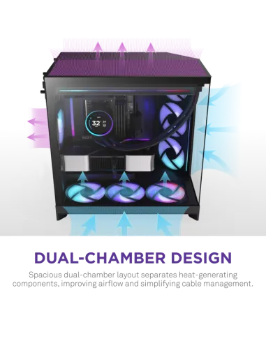 Torre NZXT H9 Flow RGB Black