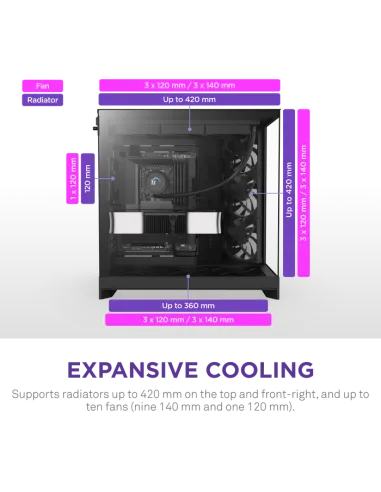 Torre NZXT H9 Flow Black