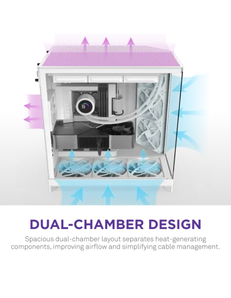 Torre NZXT H9 Flow White