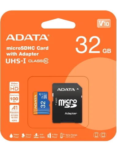 Adata AUSDH32GUICL10A1-RA1 MicroSDHC 32GB UHS-I Clase + Adaptador SD