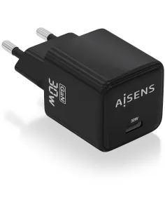 Aisens ASCH-30W1P036-BK Cargador Smartphone USB-C 30W Carga Rápida Negro-ADAP59916