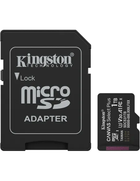 Kingston SDCS3/1TB microSDXC Canvas Select Plus Gen3 + Adaptador de SD