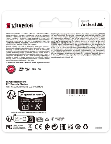 Tarjeta de Memoria Kingston SDCS3/1TB