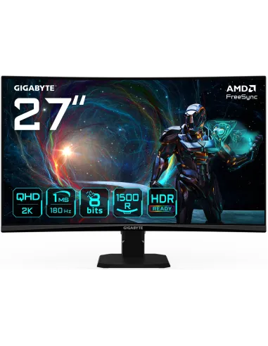 Gigabyte GS27QCA 27" LED VA 2K QHD 180Hz Curvo