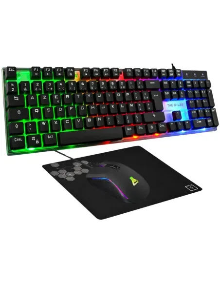 The G-Lab COMBO YTRIUM Kit de Teclado y Ratón RGB Negros