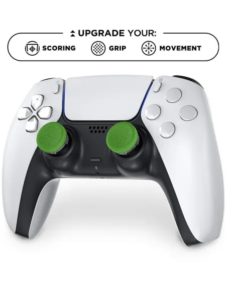 KontrolFreek Precision Sports: Soccer Edition Fundas para Palancas de Mando DualShock PS4/PS5 Verdes