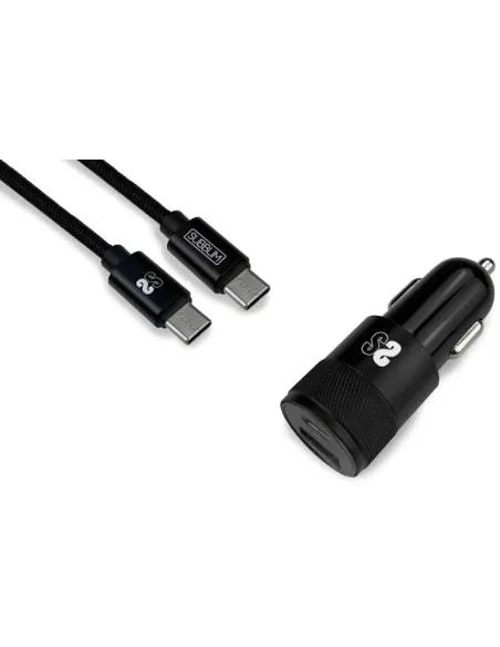 Subblim SUBCHG-5CPD11 Cargador de Coche microUSB/USB-C Lightning 20W Negra