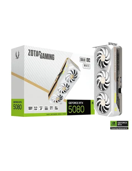 Zotac Gaming GeForce RTX 5080 SOLID OC White Edition 16GB GDDR7 DLSS4