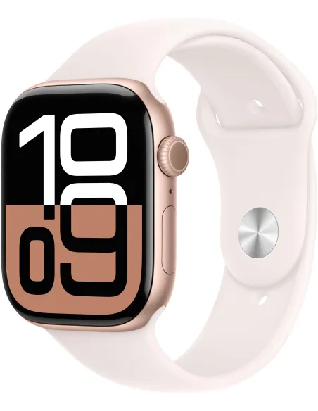 Apple Watch Series 10 GPS Oro Rosa 46mm Caja Aluminio y Correa Deportiva Talla M-L