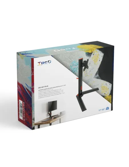 TooQ DB1401TN-B Soporte de Mesa Gaming para Pantalla 17 - 32" Máx 8Kg Negro