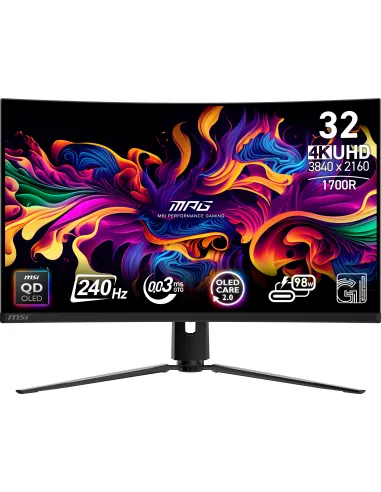 MSI MPG 321CURX QD-OLED 31.5" QD-OLED UltraHD 4K 240Hz Curva USB-C