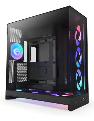NZXT H9 Flow RGB+ BK Midi Tower Cristal Templado USB 3.2 Negro