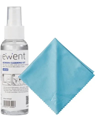 Ewent EW5668 Spray para Pantallas con Paño 100ml