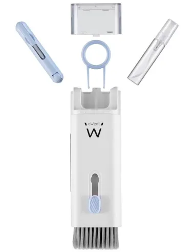 Ewent EW5630 Kit de Limpieza Cepillo/Paño/Extractor de Teclas Blanco
