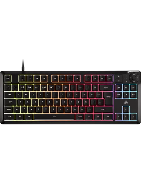 Corsair K55 Core TKL CH-9216065-ES Teclado RGB Negro