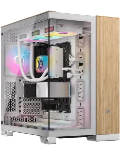 Corsair CC-9011284-WW Midi Tower Cristal Templado RGB USB 3.2 Blanco