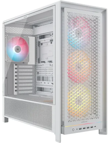 Corsair FRAME 5000D RS ARGB White Midi Tower Cristal Templado USB 3.2 Blanca