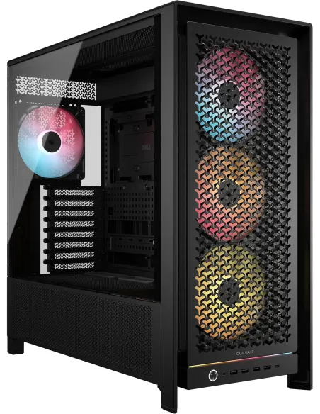 Corsair FRAME 5000D RS ARGB Black Midi Tower Cristal Templado USB 3.2 Negra
