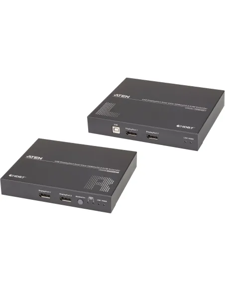 Aten CE924-AT-G Extensor KVM USB/DisplayPort Negro