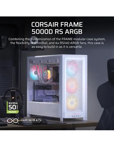 Torre Corsair FRAME 5000D RS ARGB White