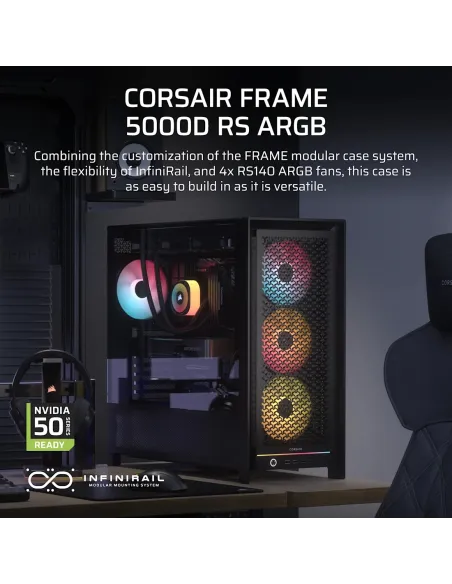 Torre Corsair FRAME 5000D RS ARGB Black