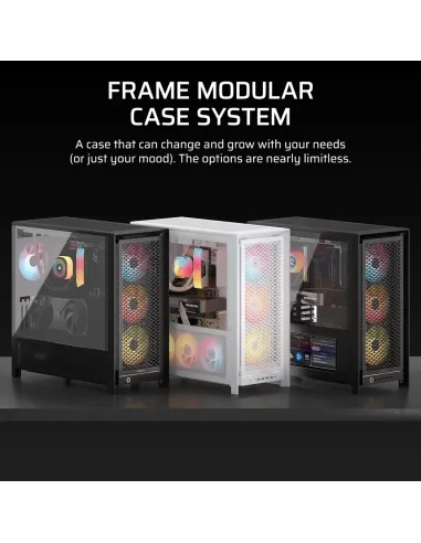Semitorre Corsair FRAME 5000D RS Blanco: airflow y 420 mm