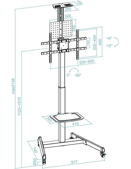 Soporte Tooq FS1184M-B