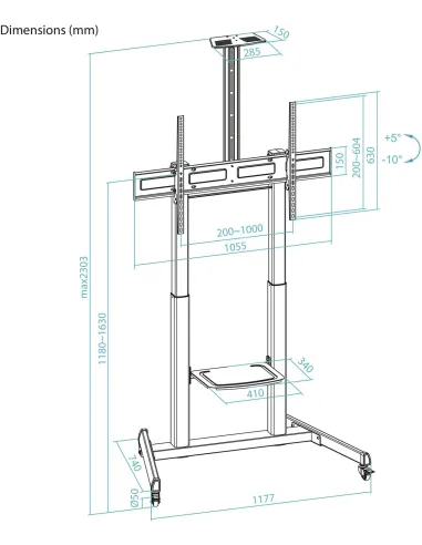 Soporte Tooq FS20406HM-B